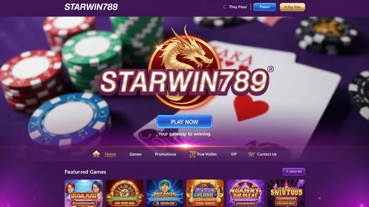 STARWIN789 เว็บสล็อตออนไลน์อันดับ 1 รองรับ True Wallet ฝาก-ถอนไม่มีขั้นต่ำ